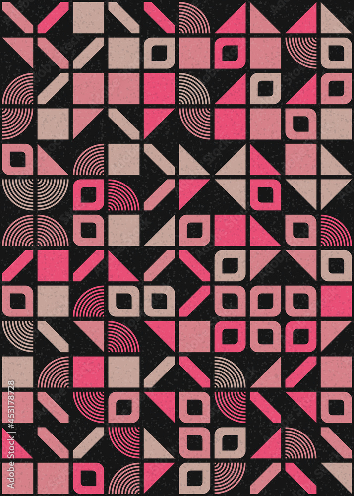 Obraz premium Abstract Geometric Pattern generative computational art illustration