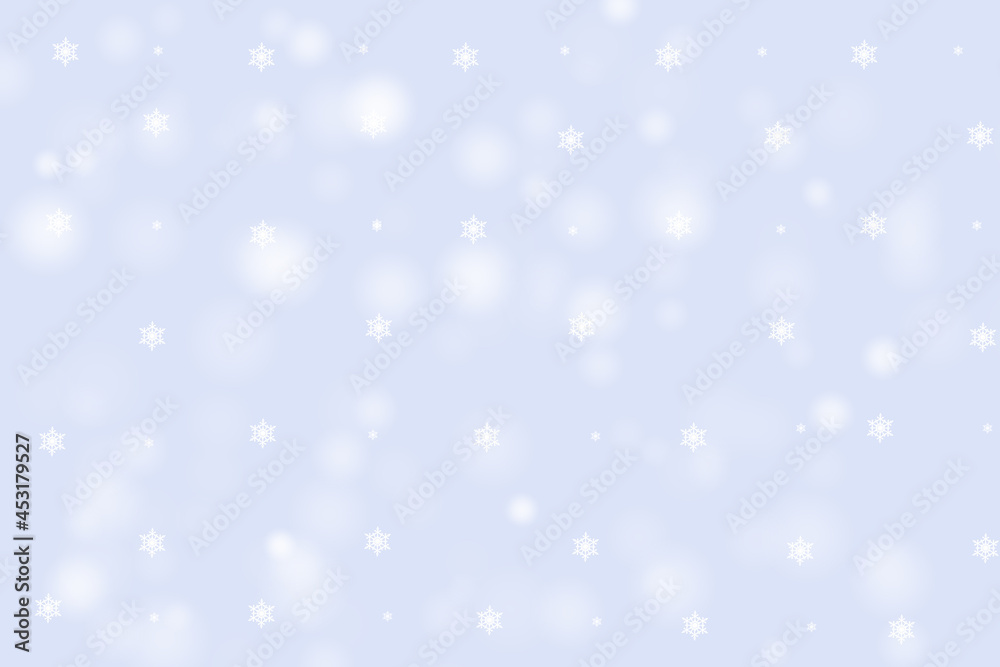 Winter blue frosty background and wallpaper with snow