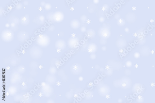 Winter blue frosty background and wallpaper with snow