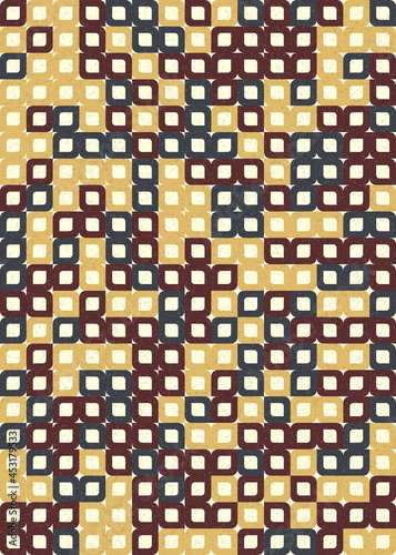 Abstract Geometric Pattern generative computational art illustration