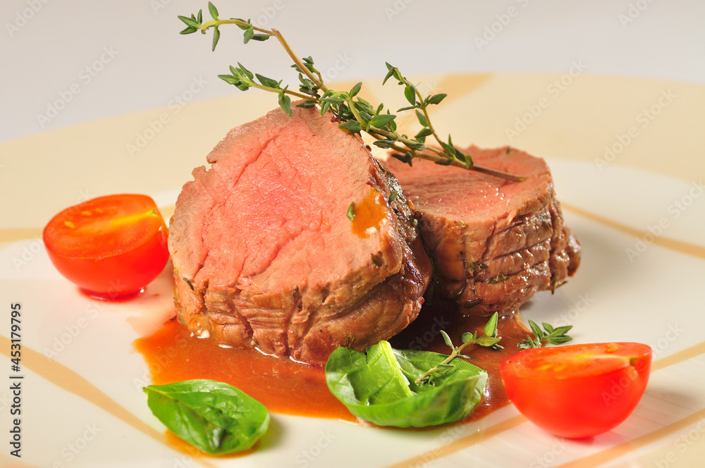 BBQ Steak. Barbecue Grilled Beef Steak Meat with Vegetables. Healthy Food. Barbeque Steak Dinner BBQ Steak. Barbecue Grilled Beef Steak Meat with Vegetables. Healthy Food. Barbeque Steak Dinner