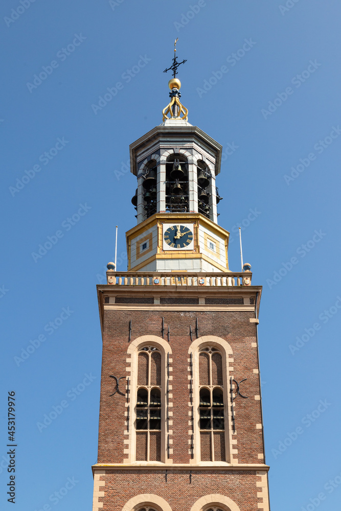 New tower with carillon in the Hanseatic city of Kampen, Overijssel, the Netherlands.