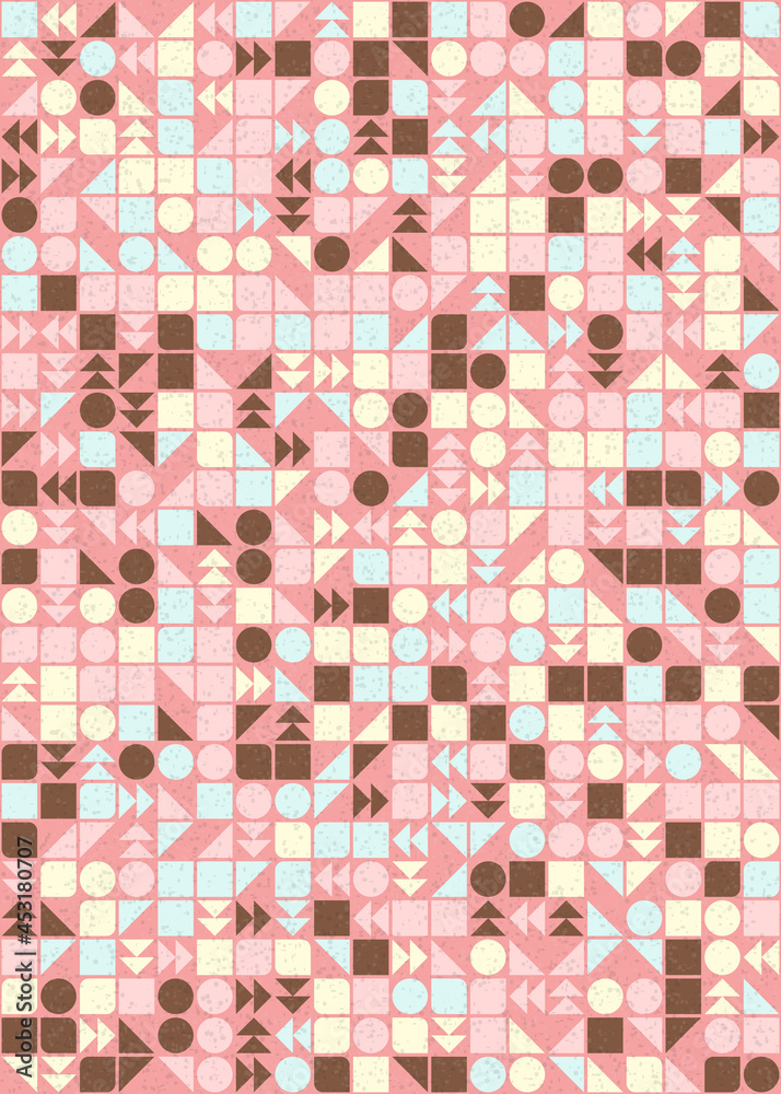 Fototapeta premium Abstract Geometric Pattern generative computational art illustration