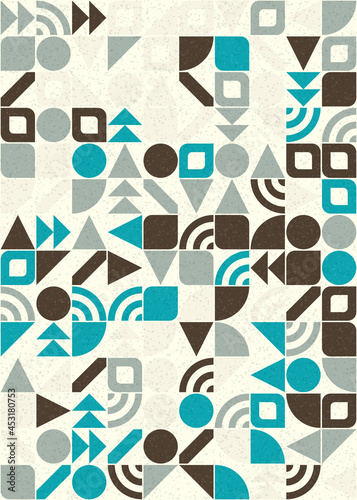 Abstract Geometric Pattern generative computational art illustration