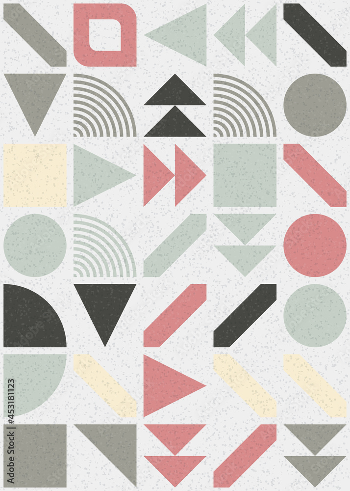 Naklejka premium Abstract Geometric Pattern generative computational art illustration
