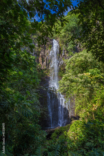 Waterfall along the road to Hana, Maui, Hawaii