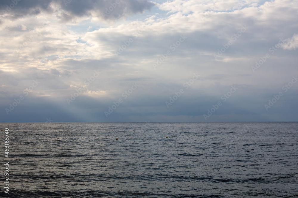 Sky over the sea landscape