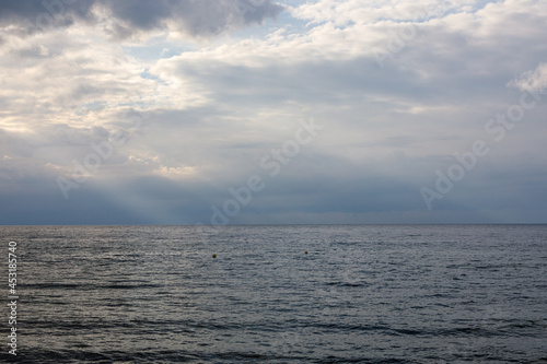 Sky over the sea landscape