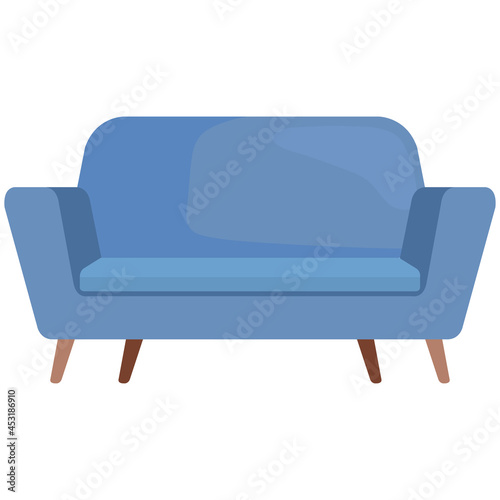 blue sofa comfortable