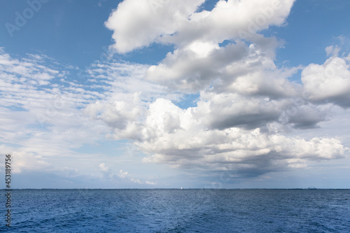 Sea and blue sky with clouds © medwedja