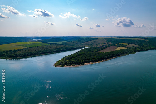Aerial view of the Dniester river © Sharapov Oleh