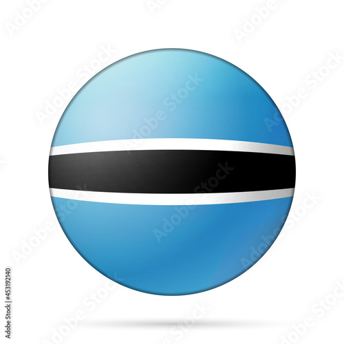 Glass light ball with flag of Botswana. Round sphere, template icon. National symbol. Glossy realistic ball, 3D abstract vector illustration highlighted on a white background. Big bubble Free Download Glass light ball with flag of Botswana. Round sphere, template icon. National symbol. Glossy realistic ball, 3D abstract vector illustration highlighted on a white background. Big bubble - GFXLoad