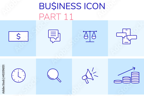 business icons set 11