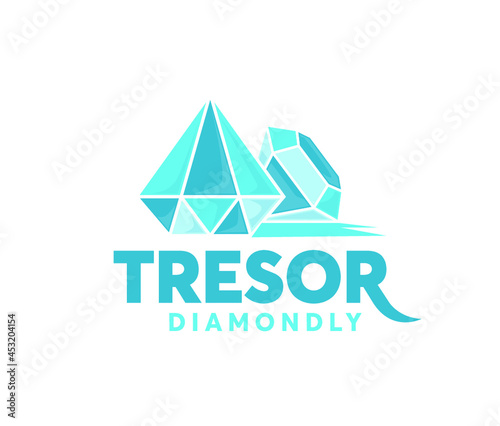 Logo diamond bleu