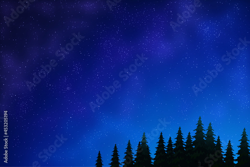 blue night sky background