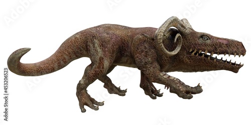 Fantasy monster creature isolated on white background 3d illustration