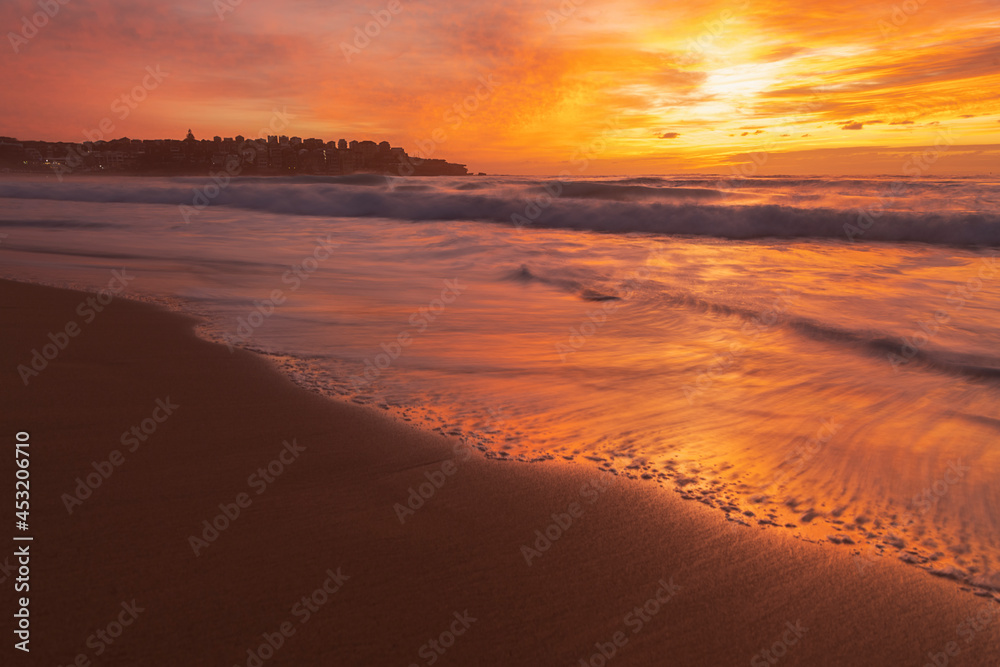 Bondi Beach at sunrise, Sydney Australia