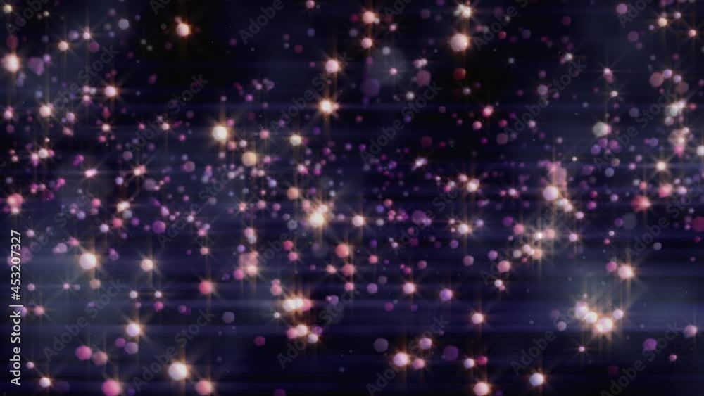 Animation of glowing multi coloured spots over black background Animation of glowing multi coloured spots over black background