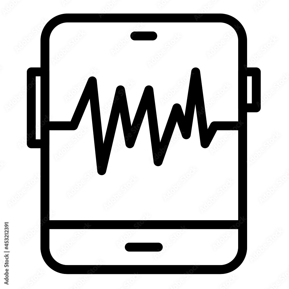 Smartphone fitness icon Smartphone fitness icon