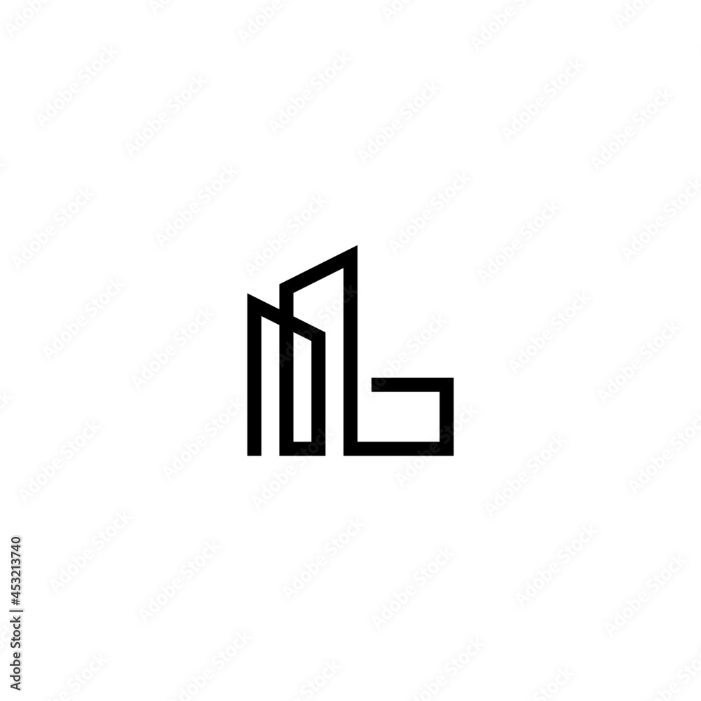 initial letter l construction monogram logo design. minimal vector graphic alphabet template. home house apartment real estate symbol icon. initial letter l construction monogram logo design. minimal vector graphic alphabet template. home house apartment real estate symbol icon.