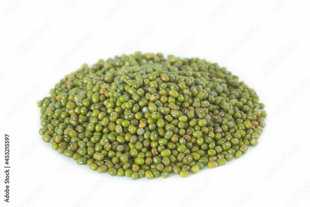 Mung beans isolated on white background. Mung beans isolated on white background.