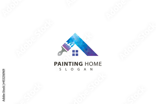 Home painting colorful logo