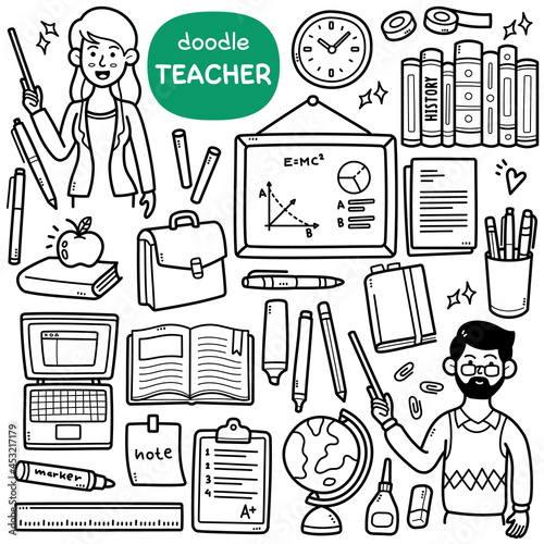 Teacher Doodle Illustration