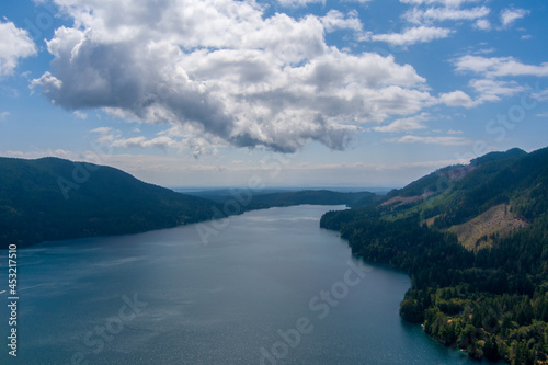 lake and mountains