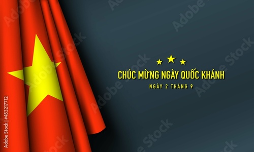 Vietnam National Day Background Design Template.