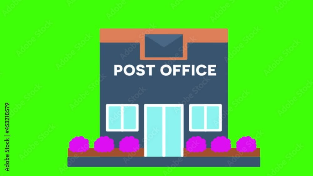 green screen , buildings , Post Office green screen , buildings , Post Office