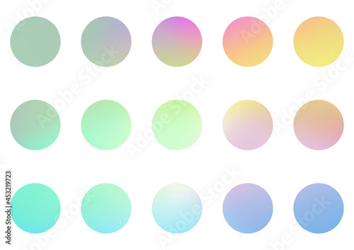 Zestaw okładek highlights. Abstrakcyjne gradientowe ikony dla social media. Piękne kolorowe tło lub elementy na blog.