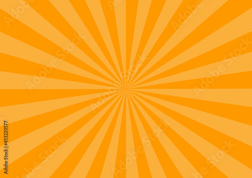 オレンジ　ハロウィン　集中線　放射線　ビーム　背景　壁紙