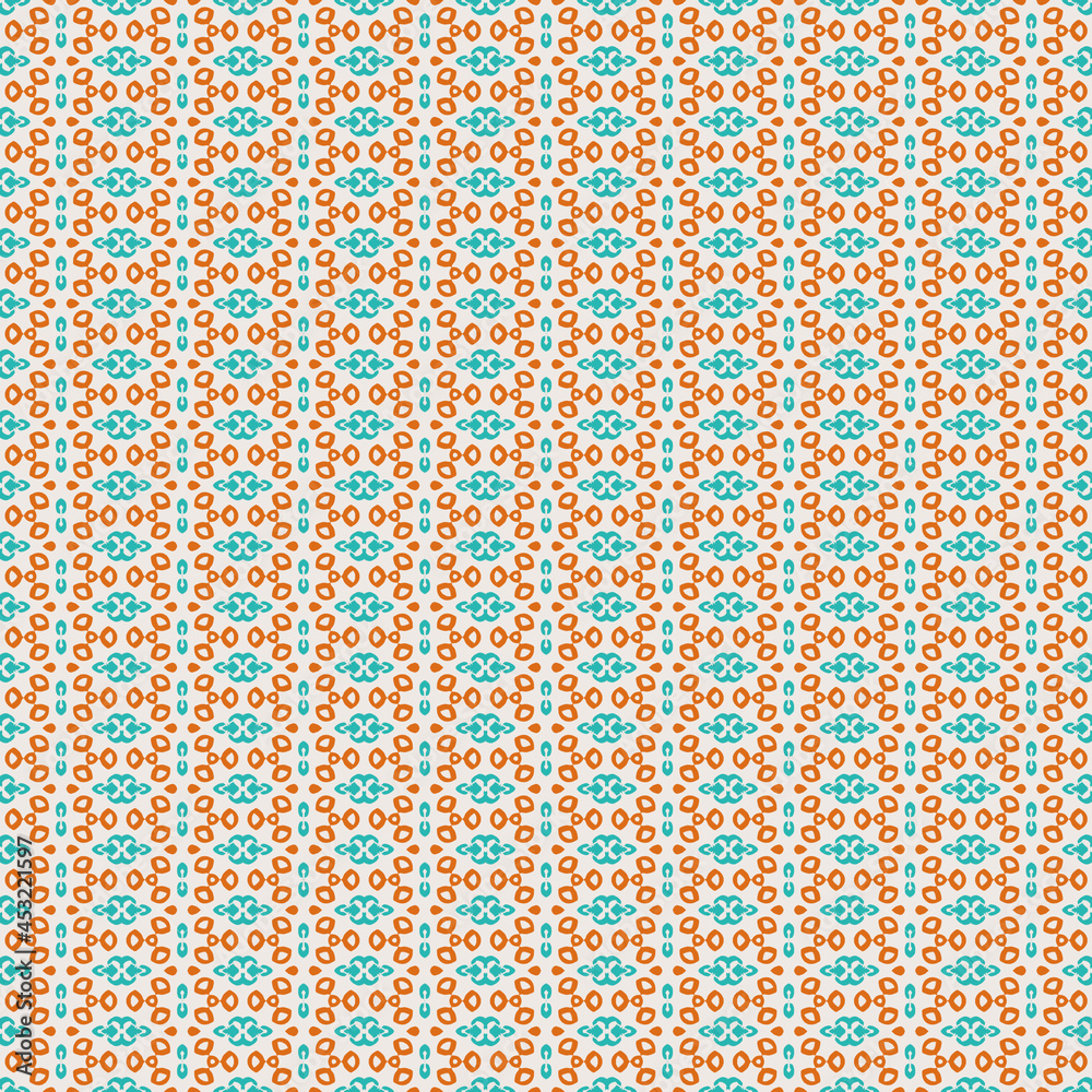 Abstract seamless pattern with various shapes. Geometric pattern for fabric. Textile background.