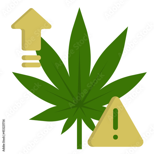 marijuana flat icon