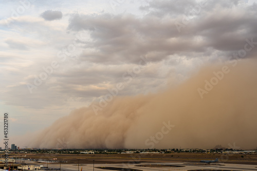 Haboob over Sky Harbor International Airport in Phoenix, Arizona