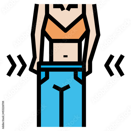 malnutrition line icon