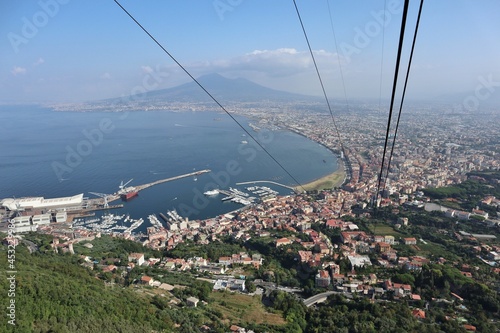 Castellammare di Stabia - Panorama del Golfo di Napoli dalla Funivia del Faito