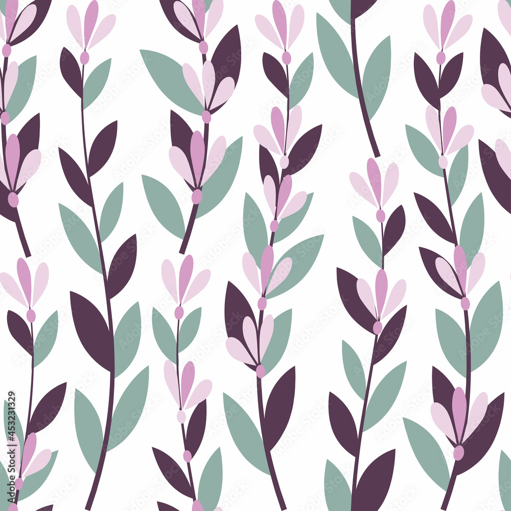 lavender makes a seamless pattern