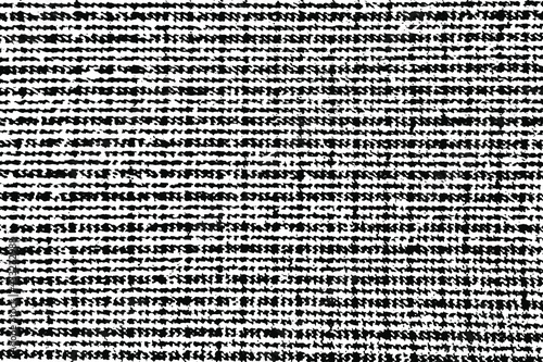 Grunge texture of coarse fabric in a fine-fine cell. Coarse woolen fabric. Abstract background. Vector illustration. Overlay Template