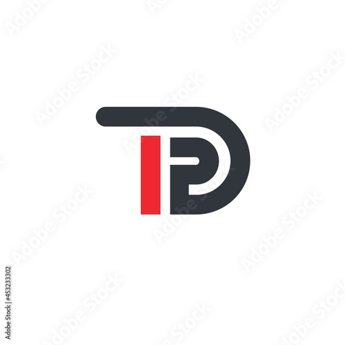 DP or IDP  letter  icon illustration vector concept photo
