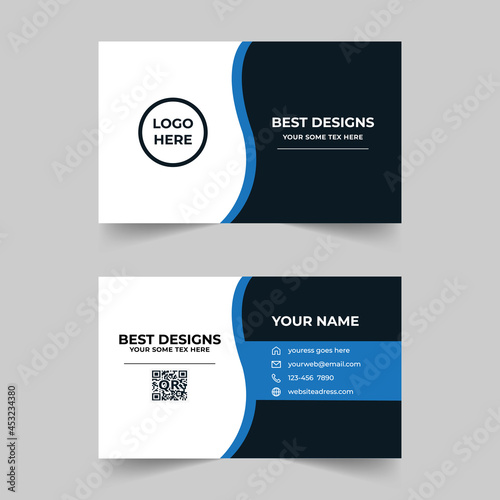 Customize our design to create a modern business card 