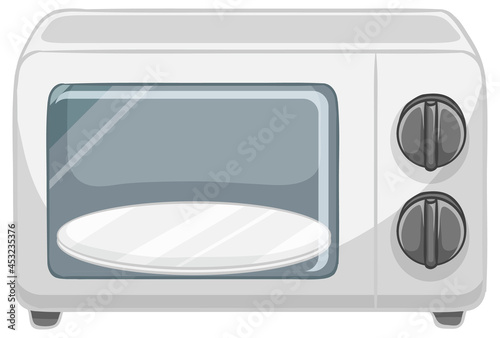 Microwave oven isolated on white background