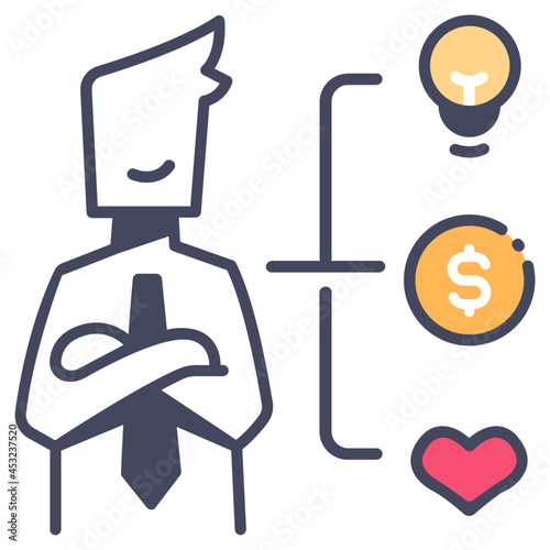 investment mindset icon