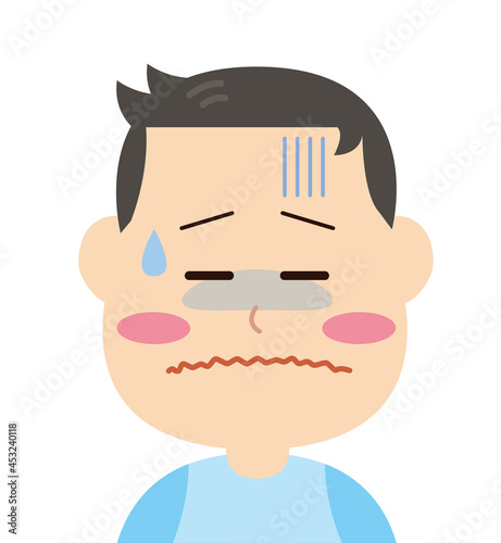 暗い　男性