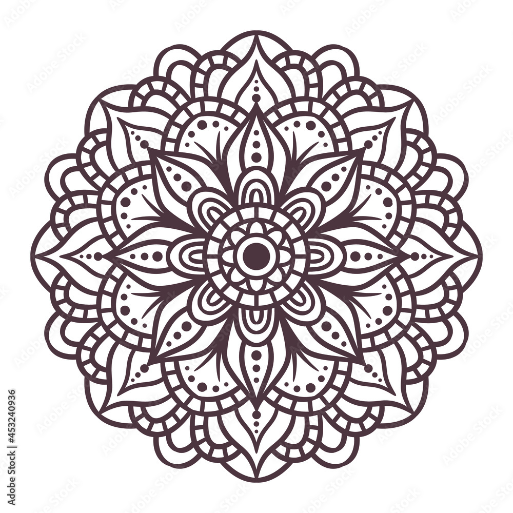 Ethnic Mandala Round Ornament Pattern Ethnic Mandala Round Ornament Pattern