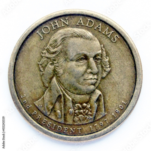 portrait of John Adams, 2nd president of USA