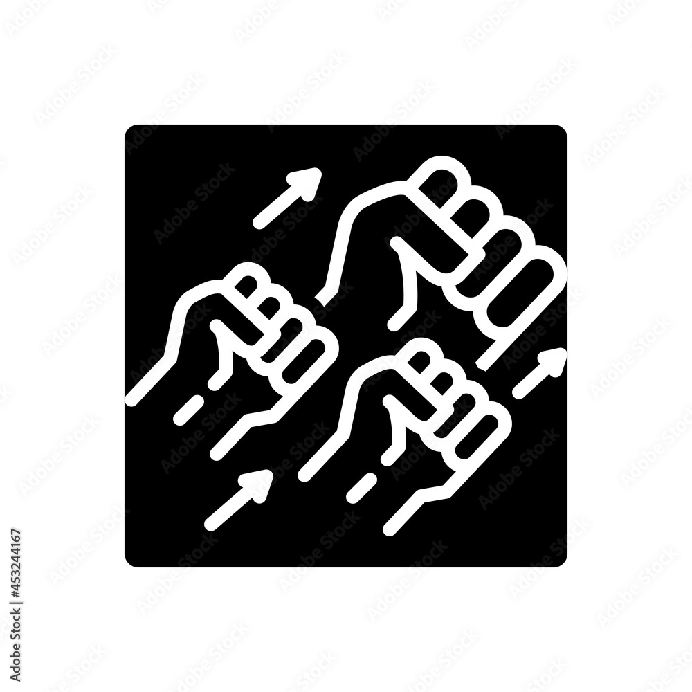 Black solid icon for encourage Black solid icon for encourage