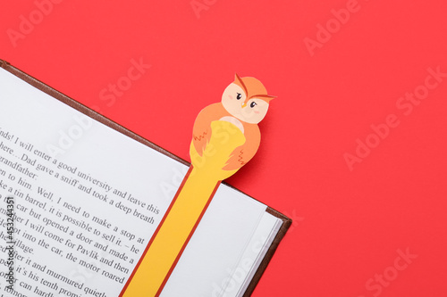 Cute bookmark with book on ...