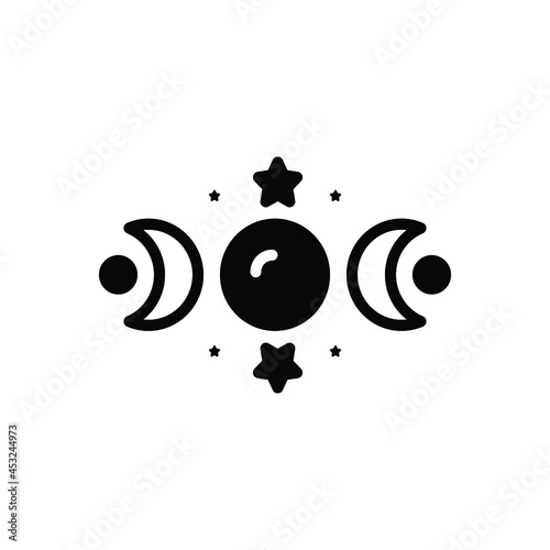 Black solid icon for centuries