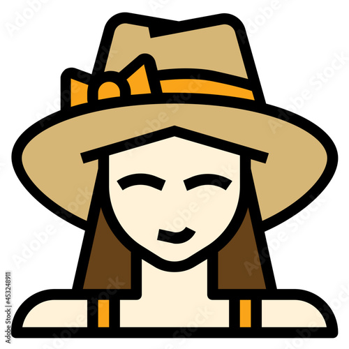 tourist line icon